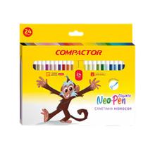 24 Canetinhas Hidrográficas Compactor Neo Pen Gigante para colorir