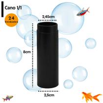 24 Canos Tubo Alongador 1/1 Acoplar Placa Biologica Bomba Interna - Aquarismo Aquario Lago