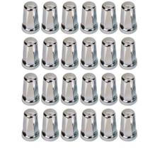 24 Capa De Porca Belga Cromada Cubo Roda 21mm
