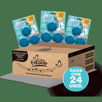 24 Cartelas 3 Blocos Tablete Vaso Sanitário Marine 45G Bloco