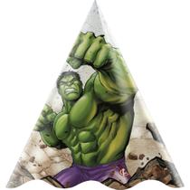24 Chapéus De Festa Aniversário Hulk - Regina Festas