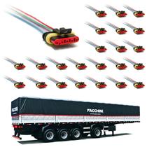 24 Conector Chicote Lanterna LED Lateral Facchini 5 vias