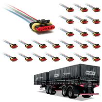 24 Conector Chicote Lanterna LED Lateral Noma 5 vias