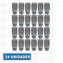 24 Copo de Vidro Cinza 370ML Suco Água Drinks Bebidas Buffet 24 Copo de Vidro Cinza 370ML Suco Água Drinks Bebidas Buffet