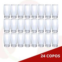 24 Copo de Vidro Florence 370ML Transparente LongDrink Bebidas - CRISTAR