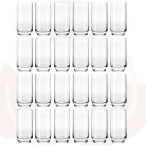24 Copo de Vidro Lights 410ML Transparente Long Drink Suco