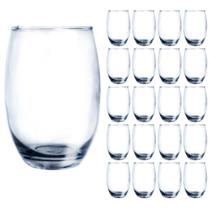 24 Copos Alto Redondo Vidro Aruba 465ml Suco Drink Nadir