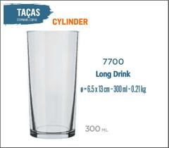 24 Copos Cylinder 300ml - Long Drink