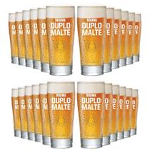 24 Copos Oficial P/ Cerveja E Chopp - Brahma Duplo Malte - Ambev