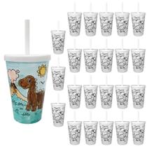 24 Copos Para Pintar Copo Infantil 350ml Seguro Resistente 24 Copos Para Pintar Copo Infantil 350ml Seguro Resistente