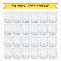 24 Copos Transparente Drinks Caipirinha Whisky 330ml Chique