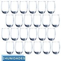 24 Copos Vidro Duravel Transparente Redondo 465ml Aruba Nadir 24 Copos Vidro Duravel Transparente Redondo 465ml Aruba Nadir