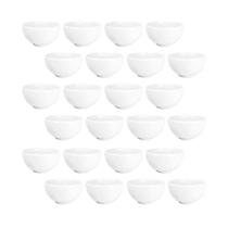 24 Cumbuca Bowls Açaí Kit Sopa Branca Porcelana Capri Grande - Terramada