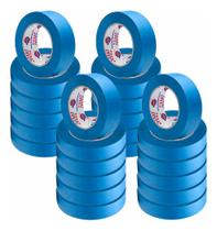 24 Fita Crepe 50mm X 50m Azul Pintura Resistente Proteção UV 24 Fita Crepe 50mm X 50m Azul Pintura Resistente Proteção UV