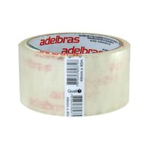 24 Fitas Adesiva Embalagem Qualitape Adelbras 48mm X 40m Transparente/Marrom/Kraft 24 Fitas Adesiva Embalagem Qualitape Adelbras 48mm X 40m Transparente/Marrom/Kraft