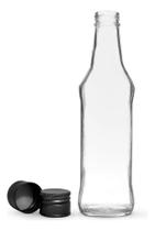 24 Garrafas De Vidro New Ice 275Ml + Tampas Metálica E L Pre