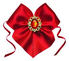 24 Laços Cetim Vermelho Natal Lembrancinha Chaton C/ Fitilho