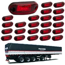 24 Lanterna Delimitadora LED Carreta Facchini Lateral Rubi