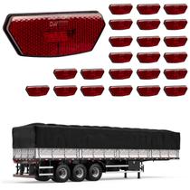 24 Lanterna Diamante Carreta LED Rubi Saída Fios 24 Lanterna Diamante Carreta LED Rubi Saída Fios