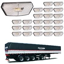 24 Lanterna Diamante Facchini LED Cristal Saída Fios