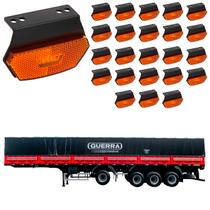 24 Lanterna Diamante Guerra LED Âmbar c/ Suporte - Conect