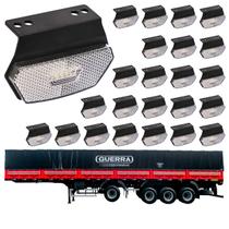 24 Lanterna Diamante Guerra LED Cristal c/ Suporte - Fio