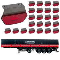 24 Lanterna Diamante Guerra LED Rubi c/ Suporte - Fio