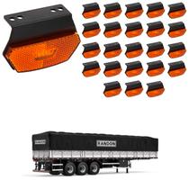 24 Lanterna Diamante Randon LED Âmbar c/ Suporte - Fio