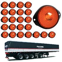 24 Lanterna Frontal Facchini LED Âmbar 65mm c/ Sup. - Conect