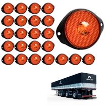 24 Lanterna Frontal Librelato LED Âmbar 65mm c Suporte - Fio