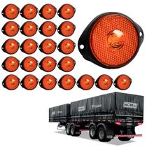 24 Lanterna Frontal Noma LED Âmbar 65mm c/ Suporte - Fio