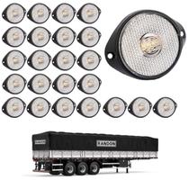24 Lanterna Frontal Randon LED Cristal 65mm c/ Suporte - Fio 24 Lanterna Frontal Randon LED Cristal 65mm c/ Suporte - Fio
