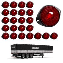 24 Lanterna Frontal Randon LED Rubi 65mm c/ Sup. - Conect.