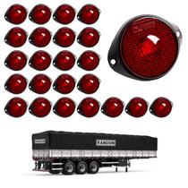 24 Lanterna Frontal Randon LED Rubi 65mm c/ Suporte - Fio