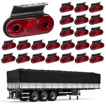 24 Lanterna Lateral Carreta LED Rubi c/ Supt. - Fio