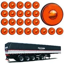 24 Lanterna Lateral Facchini LED Âmbar 85mm Saída Fios