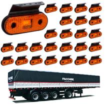 24 Lanterna Lateral Facchini LED Âmbar C/ Supt. - Fio
