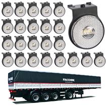 24 Lanterna Lateral Facchini LED Cristal 65mm C Sup. e Conec