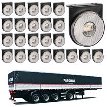 24 Lanterna Lateral Facchini LED Cristal 85mm C/ Supt. - Fio