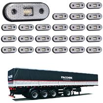 24 Lanterna Lateral Facchini LED Cristal Saída Fios