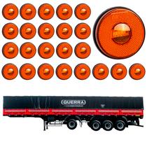 24 Lanterna Lateral Guerra LED Âmbar 85mm Saída Fios
