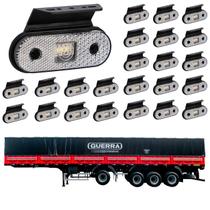 24 Lanterna Lateral Guerra LED Cristal c/ Suporte - Fio