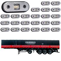 24 Lanterna Lateral Guerra LED Cristal Saída Fios