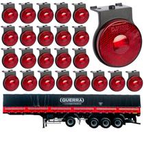 24 Lanterna Lateral Guerra LED Rubi 65mm Suporte - Conector 24 Lanterna Lateral Guerra LED Rubi 65mm Suporte - Conector