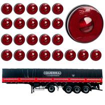 24 Lanterna Lateral Guerra LED Rubi 85mm Saída Conector