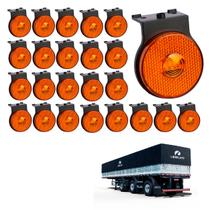 24 Lanterna Lateral Librelato LED Âmbar 65mm C/ Sup. e Conec 24 Lanterna Lateral Librelato LED Âmbar 65mm C/ Sup. e Conec
