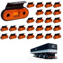 24 Lanterna Lateral Librelato LED Âmbar c/ Supt - Fio