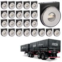 24 Lanterna Lateral Noma LED Cristal 85mm c/ Sup. - Conect.