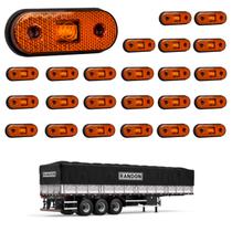 24 Lanterna Lateral Randon LED Âmbar Saída Fios 24 Lanterna Lateral Randon LED Âmbar Saída Fios