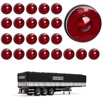 24 Lanterna Lateral Randon LED Rubi 85mm Saída Conector